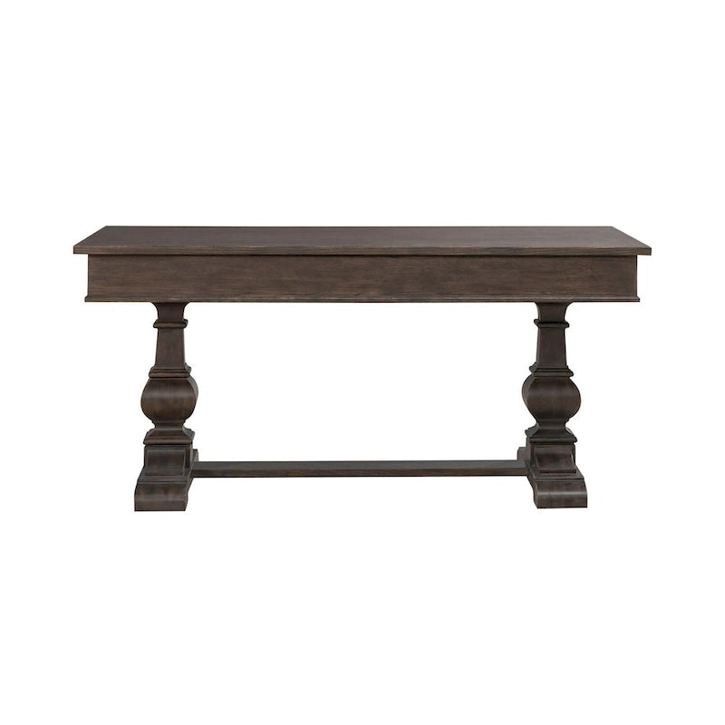 Scrivania singola Saddle Brown