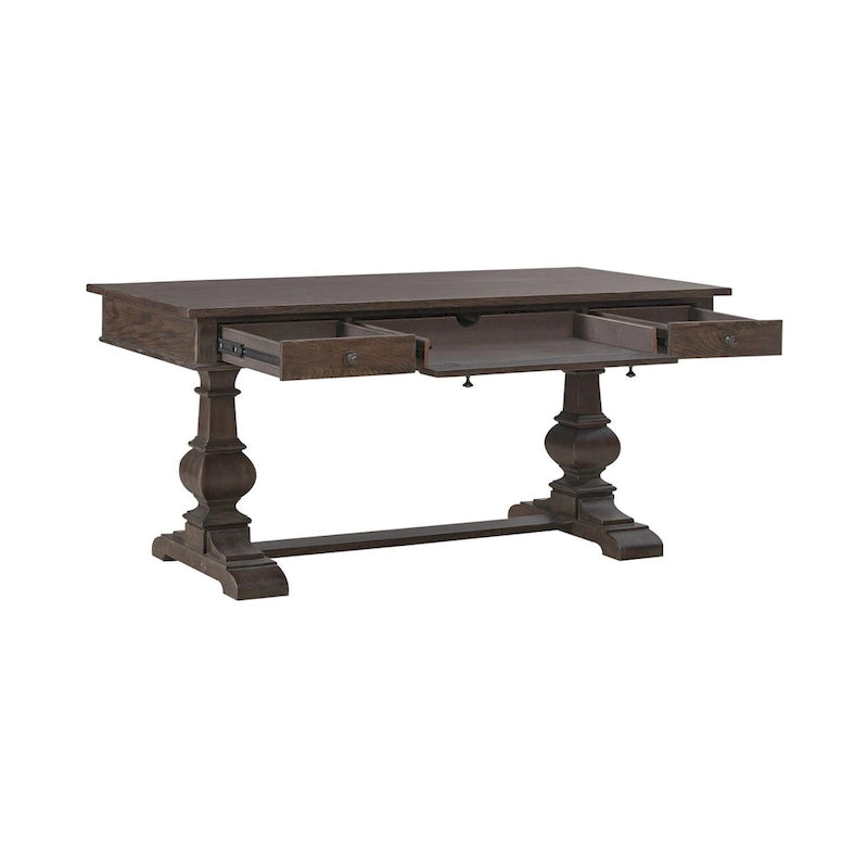 Scrivania singola Saddle Brown