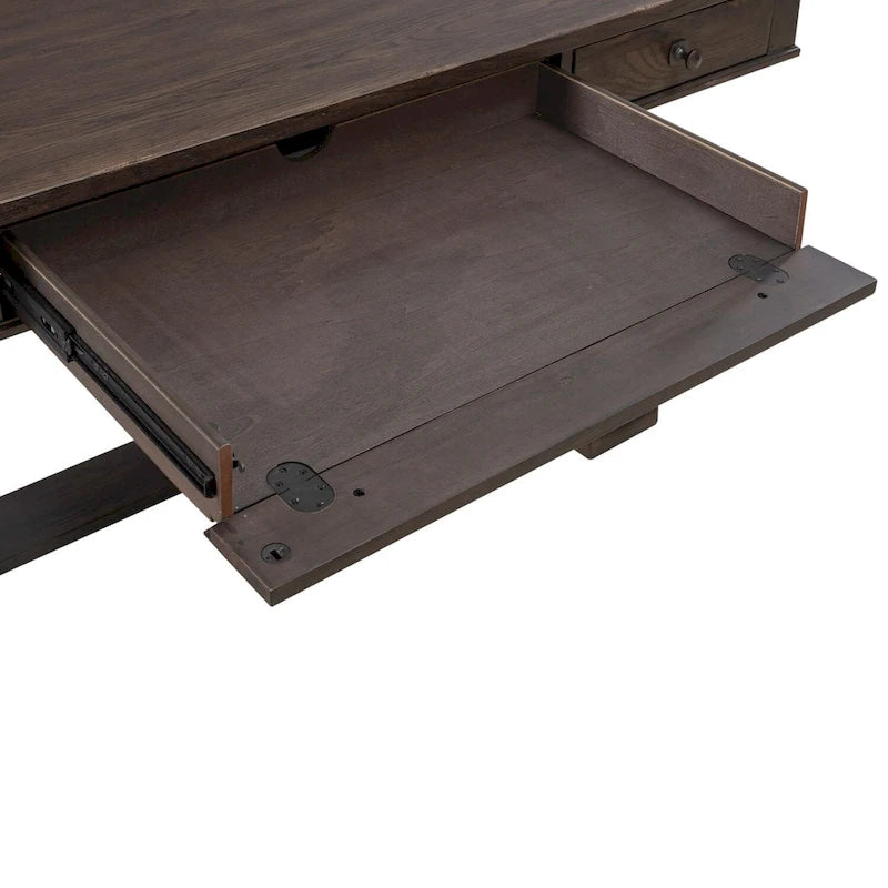 Scrivania singola Saddle Brown