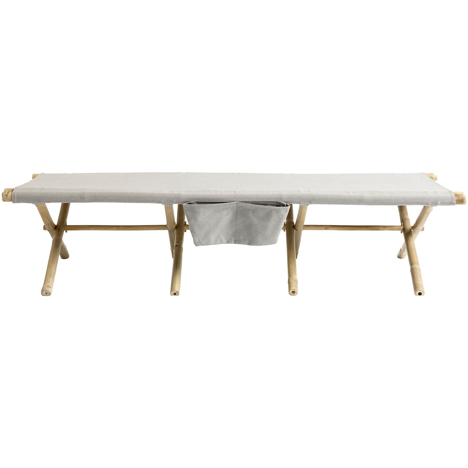 LETTINO DA GIORNO IN BAMBÙ | PIEGHEVOLE | RIVESTIMENTO BIANCO, GRIGIO o NERO