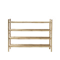 Scaffale in bambù alto 150 cm