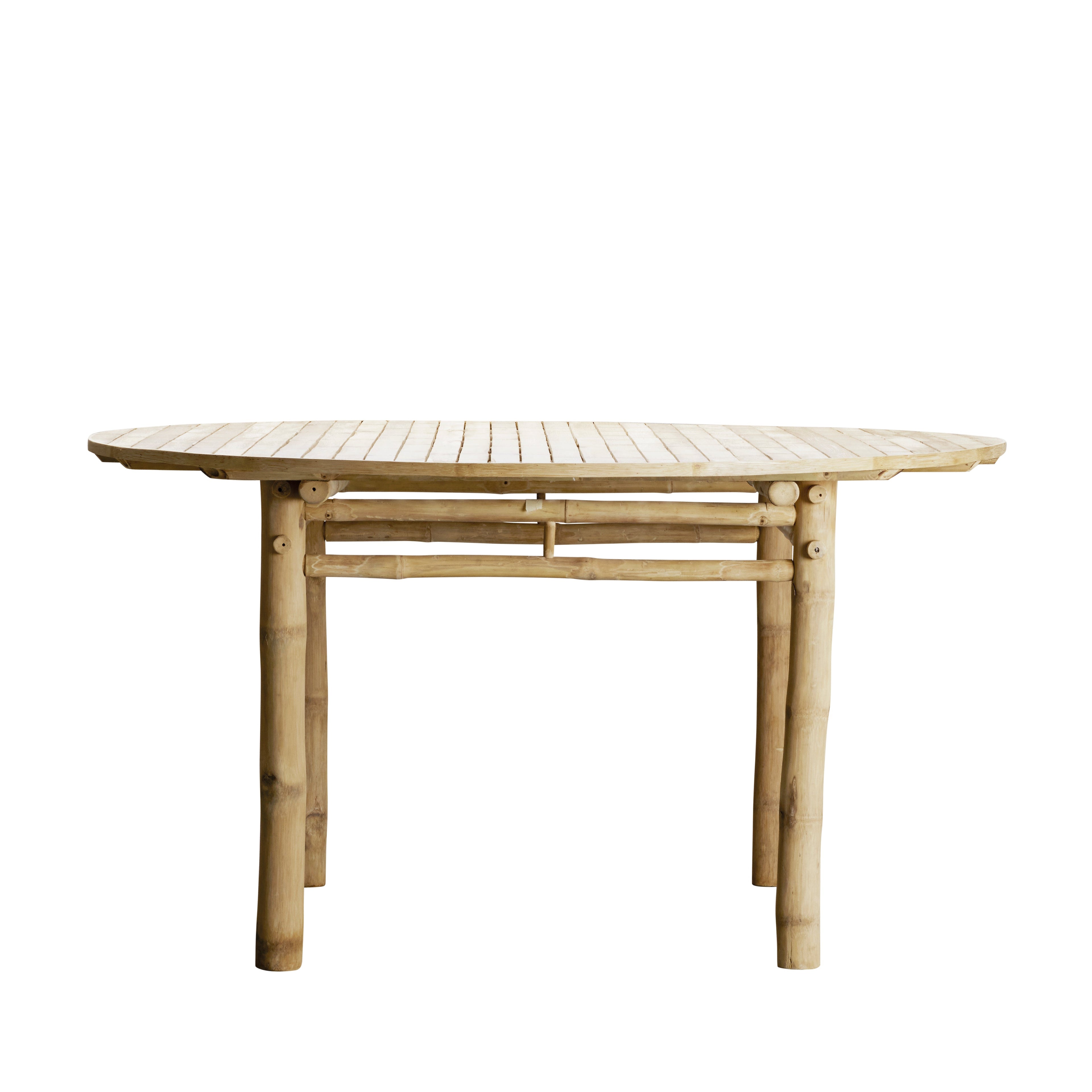 TAVOLO DA PRANZO IN BAMBÙ, Ø 140 CM
