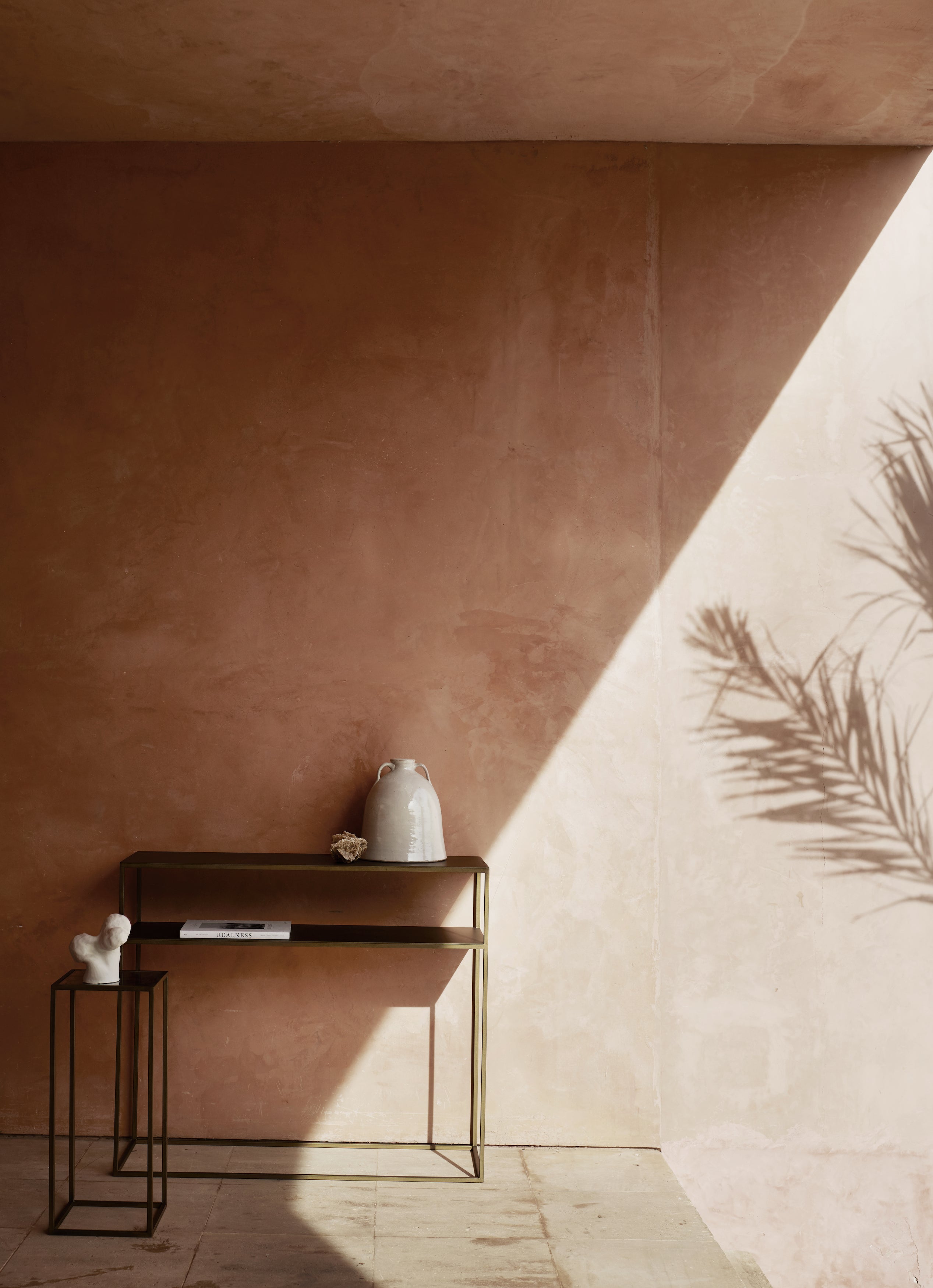 Consolle Oro Miele | Metallo | 100 cm