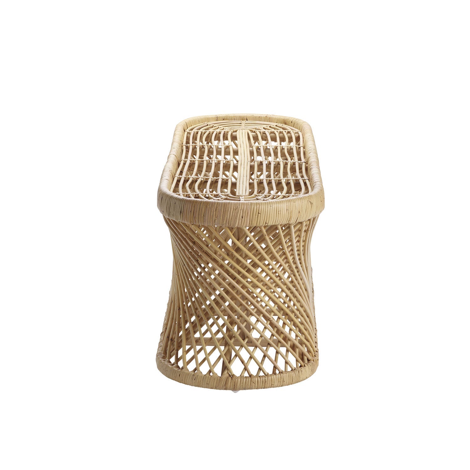 Panca in Rattan 140 cm – Cuscino Bianco o Grigio