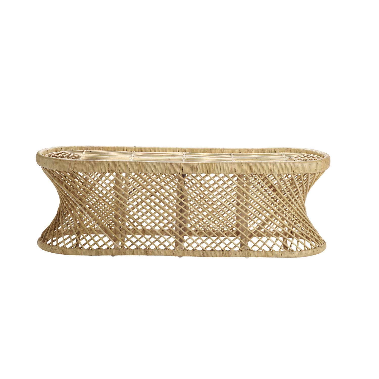 Panca in Rattan 140 cm – Cuscino Bianco o Grigio