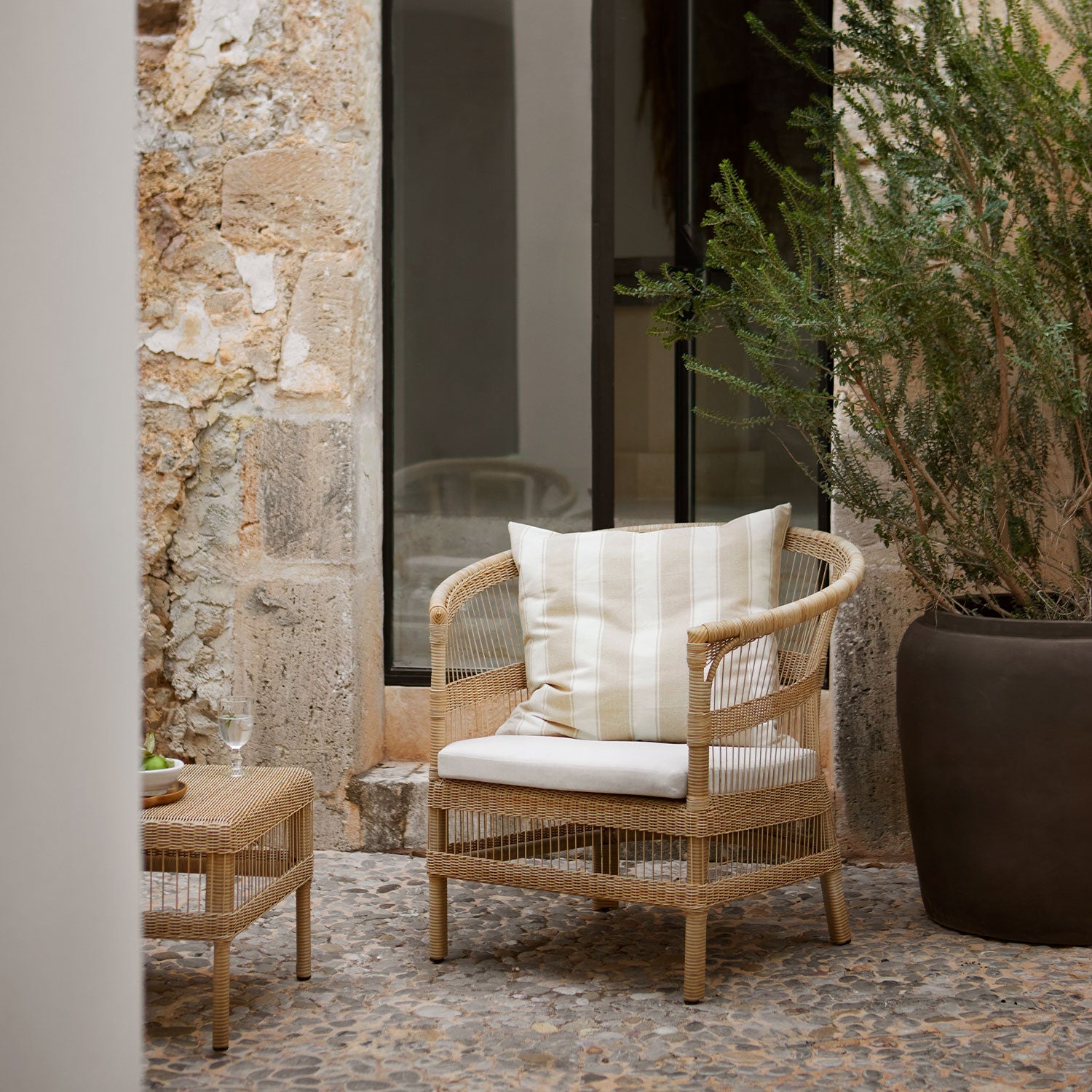 Sedia a sdraio | Polyrattan | 85 cm