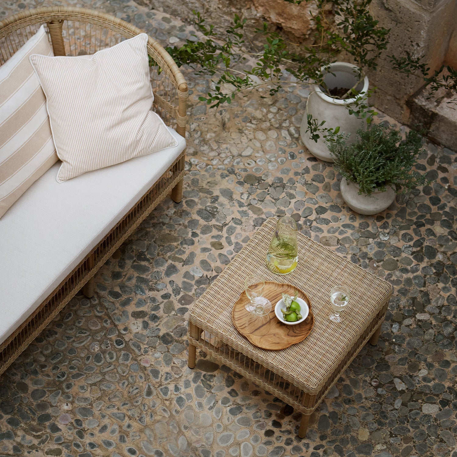 Tavolino Lounge | Polyrattan | 55 x 55, H 40 cm