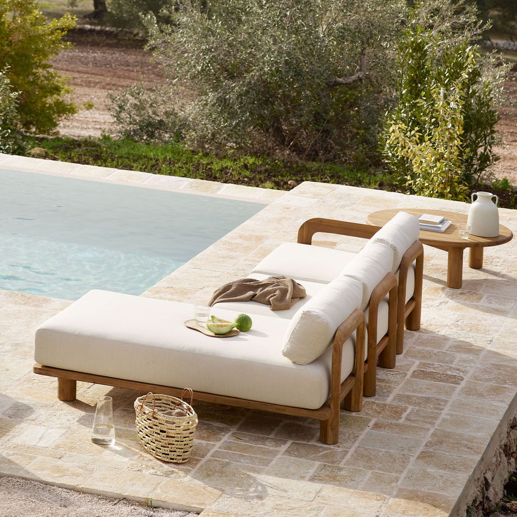 Sedia a Sdraio in Teak | Teak Riciclato 90 x 93 cm