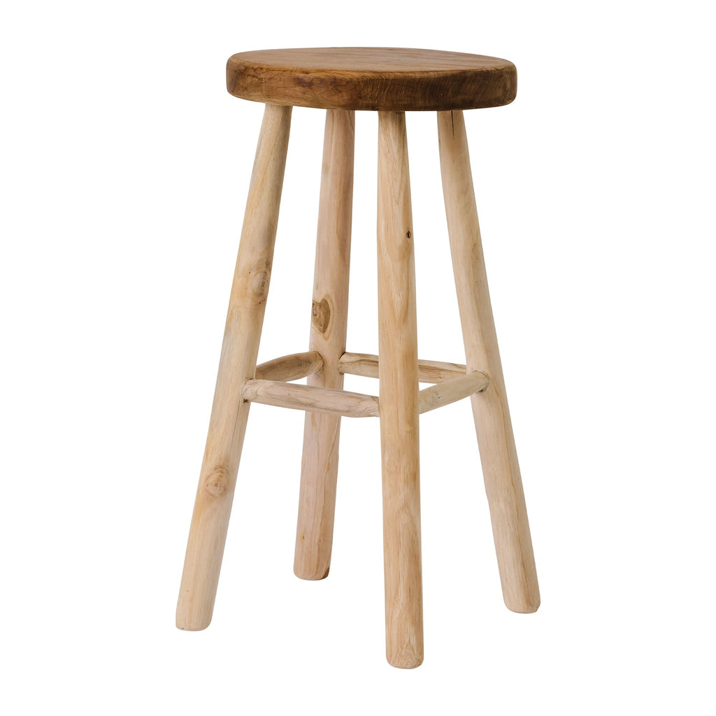 Sgabello da bar | Teak | H 70 cm