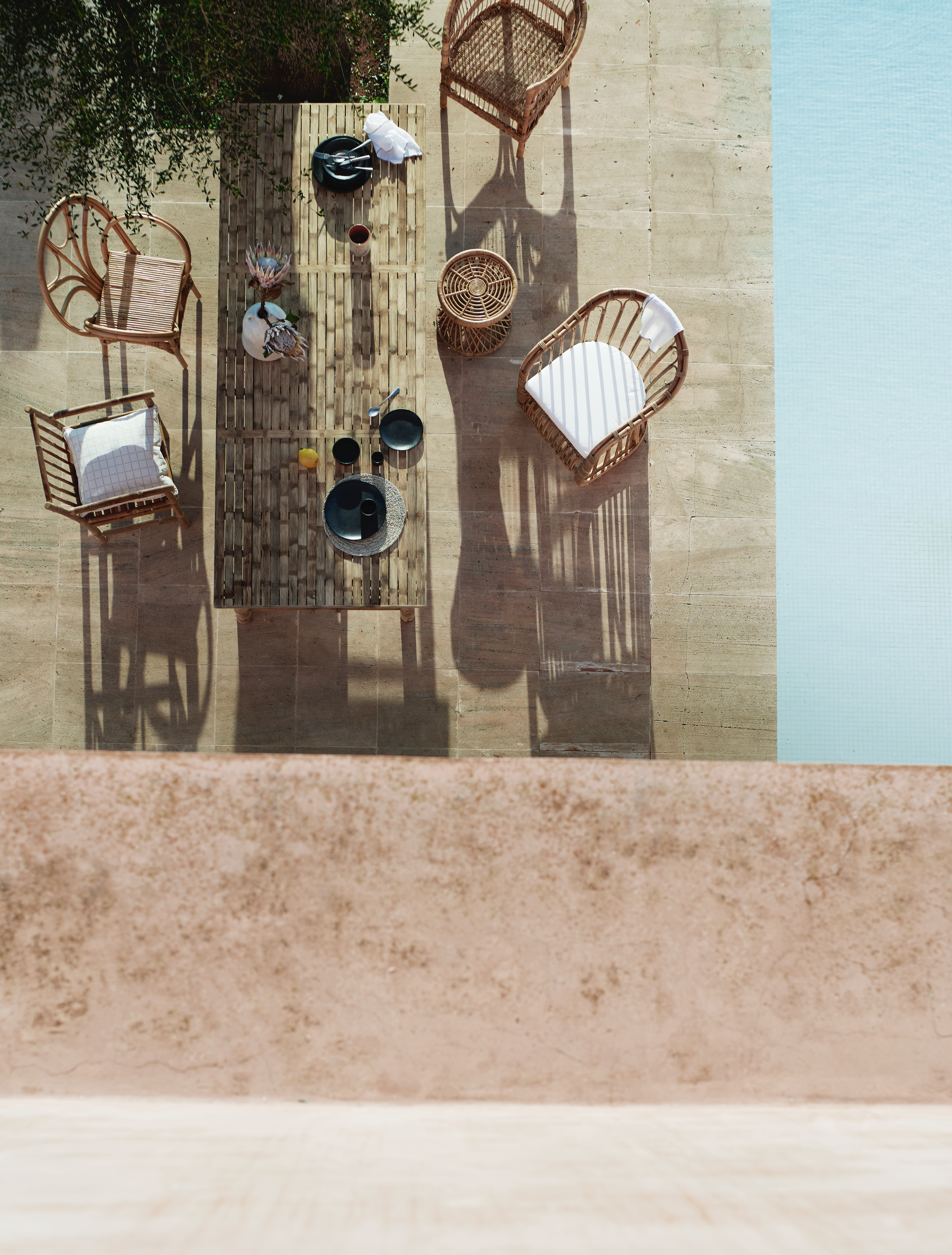 TAVOLO DA PRANZO IN BAMBÙ | 100 X 250 CM