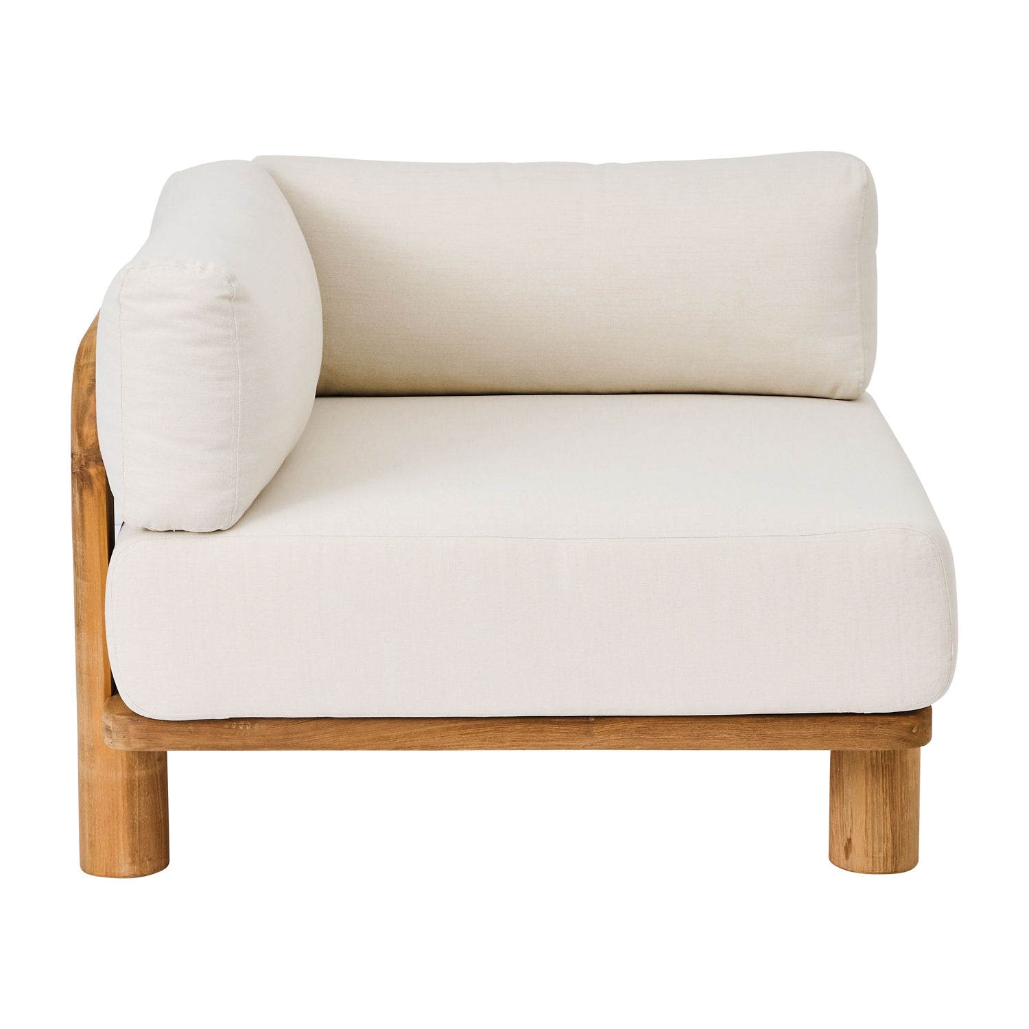 Divano angolare in teak riciclato 93 x 93 cm