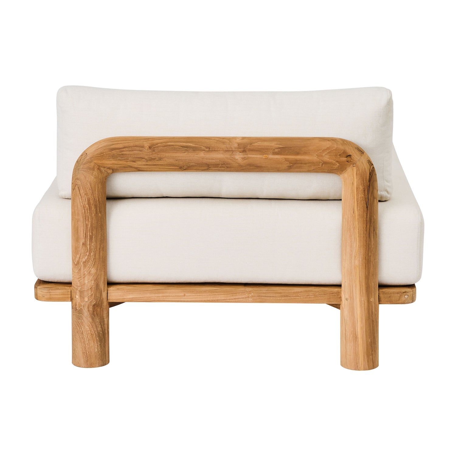 Divano Lungo in Teak Riciclato 90 x 160 cm