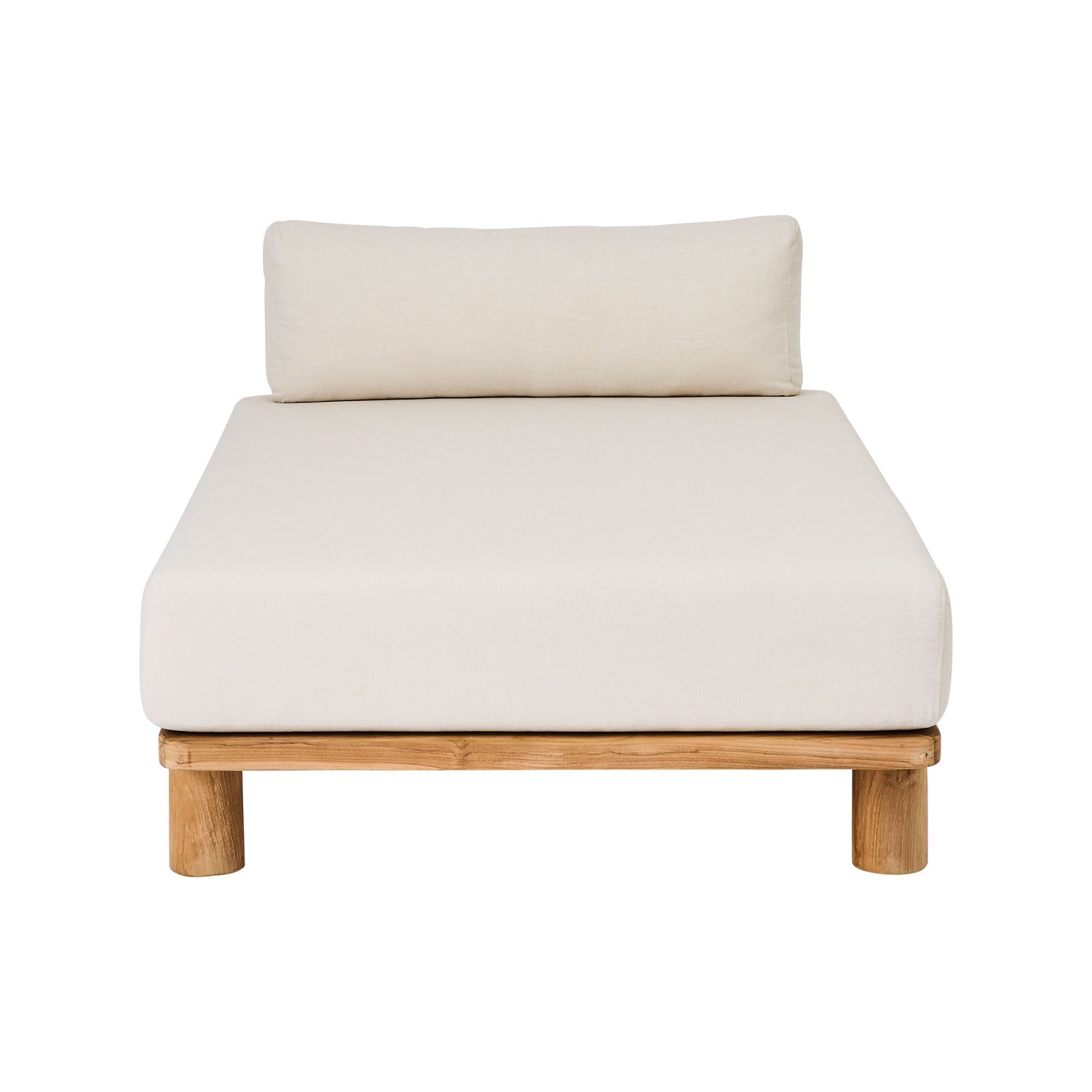 Divano Lungo in Teak Riciclato 90 x 160 cm
