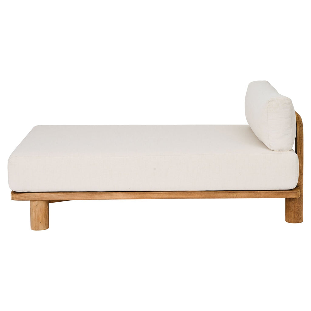Divano Lungo in Teak Riciclato 90 x 160 cm