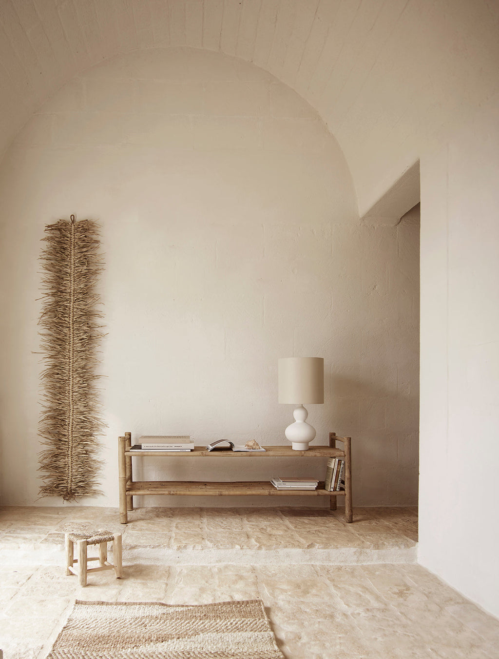 Scaffale in bambù basso | 150 cm